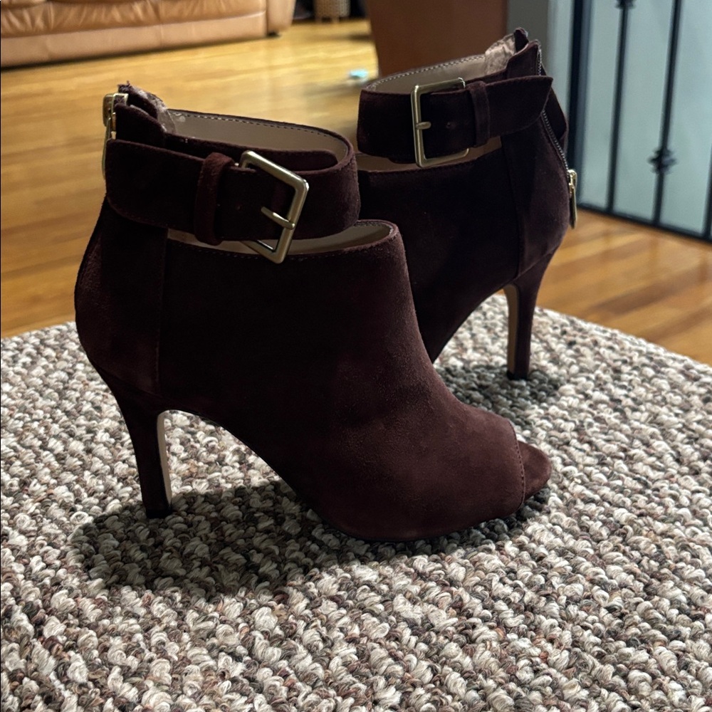 Adrienne Vittadini Dark Brown Heeled Boots